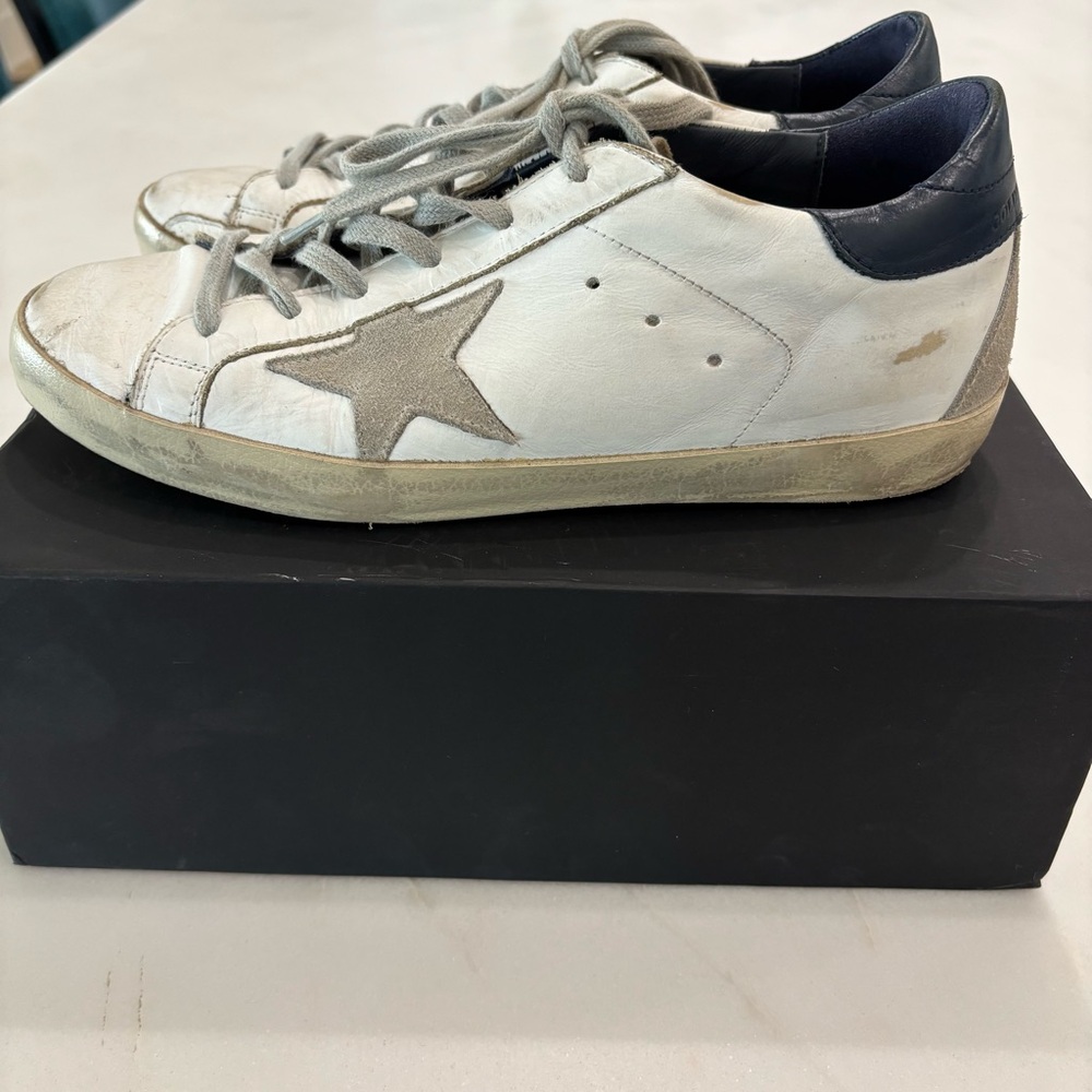 Golden Goose SuperStar GGDB/SSTAR White Gray Athletic Shoes Great condition Sz39 - Picture 13 of 13